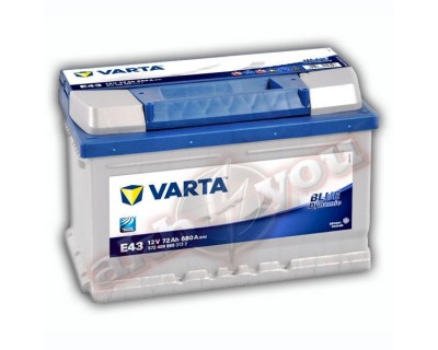 Varta Blue Dynamic (E43) 572409068 (6 CT-72) h-175 72Ah-680Aen R+ - фото 1